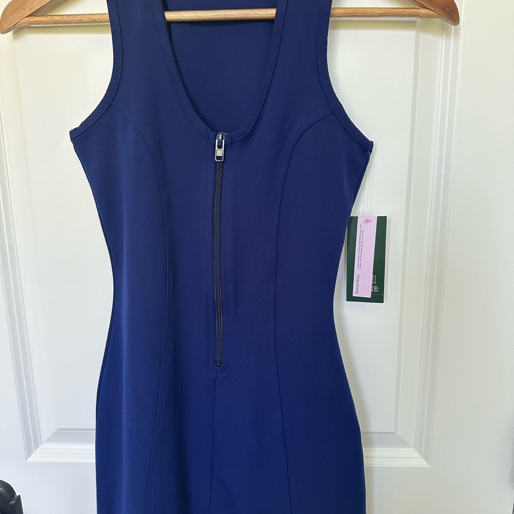Wild Fable Blue Zip-Front Short NEW Romper